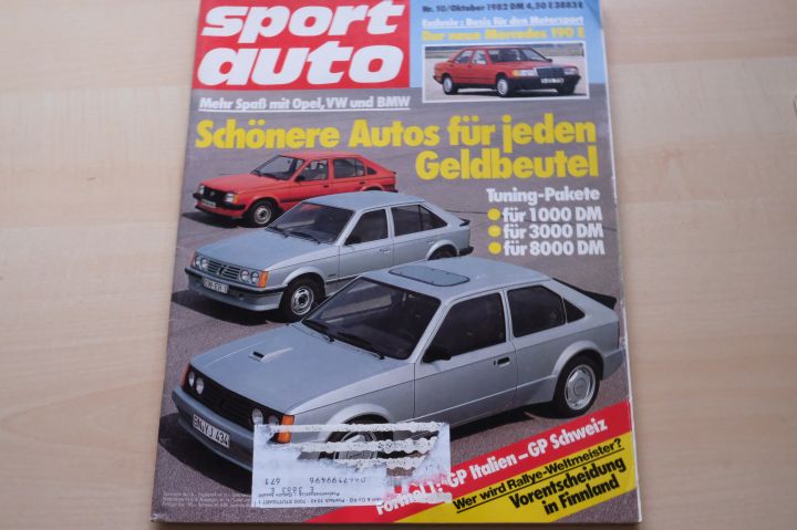 Deckblatt Sport Auto (10/1982)